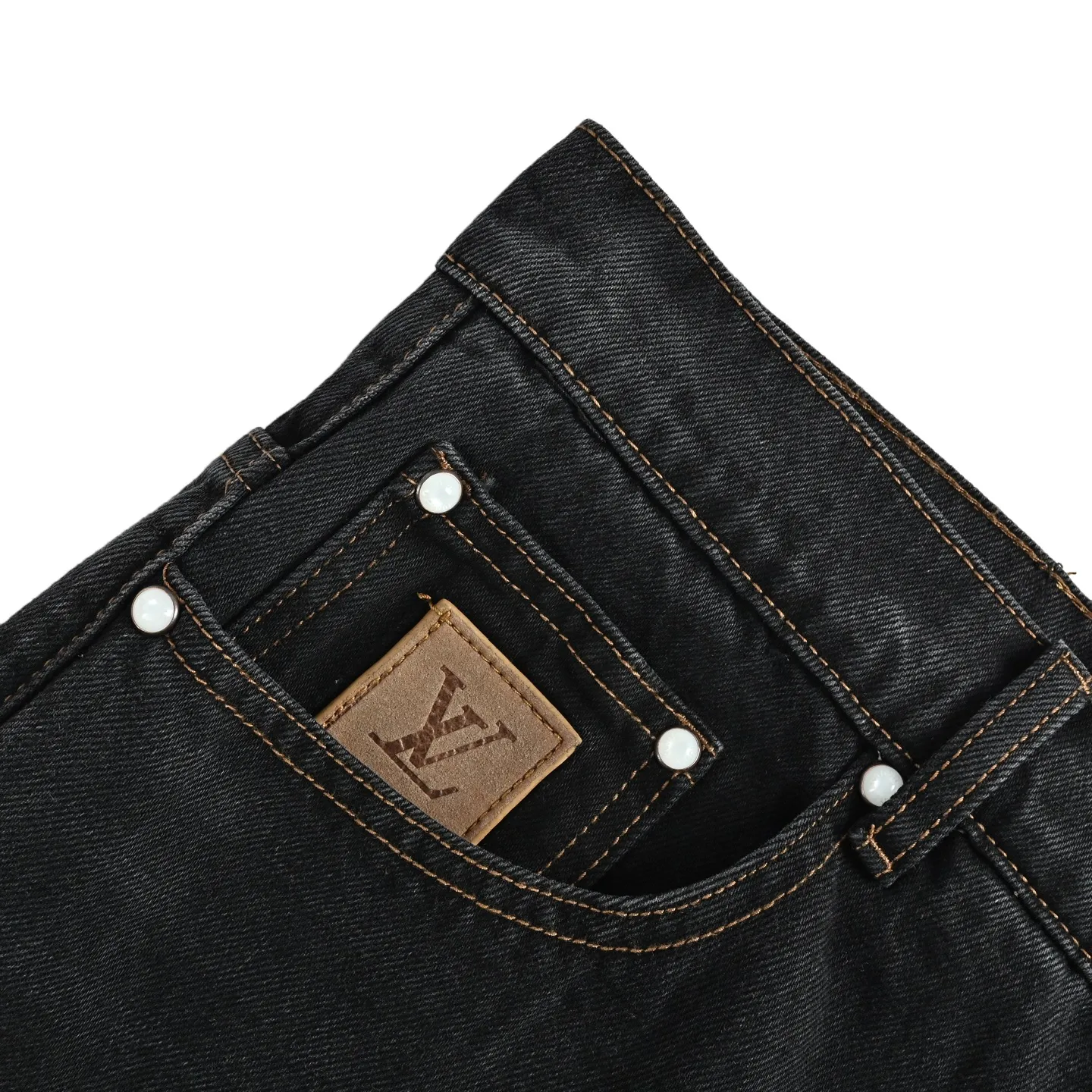 Louis Vuitton/Louis Vuitton back pocket embroidered skateboard jeans